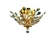 Lighting By Pecaso Christelle Collection Flush Mount D20in H10in Lt 4 Gold Finis