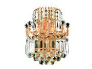 Lighting By Pecaso Taillefer Collection Wall Sconce W12in H12in E6in Lt 2 Gold F