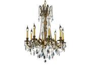 Lighting By Pecaso Reynard Collection Hanging Fixture D24in H30in Lt 8 French Go