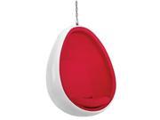Fine Mod Imports Egg Hanging Chair in White
