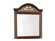 Standard Furniture Odessa Rectangular Mirror in Cherry Brown