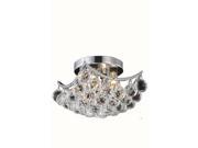 Lighting By Pecaso Taillefer Collection Flush Mount L10in W10in H8in Lt 4 Chrome