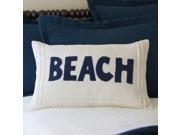 Taylor Linens Nautical White Linen Pillow Linen Anchor
