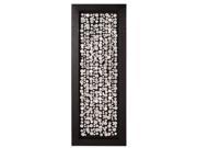 Howard Elliott 64031 Chrome Coins Mounted on Black Wood Grain Veneer Frame Recta