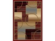 Mayberry Rugs City Contempo Red 7 Foot 10 Inch x 9 Foot 10 Inch