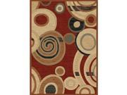 Mayberry Rugs City Ritz Claret 5 Foot 3 Inch x 7 Foot 3 Inch