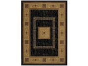 Mayberry Rugs 0 Heritage Ancient Empire Ebony 7 Foot 10 Inch x 9 Foot 10 Inch