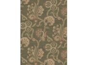 Mayberry Rugs 0 Heritage Casual Elegance Sage 5 Foot 3 Inch x 7 Foot 7 Inch
