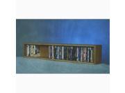 Wood Shed Solid Oak Tower for VHS Tapes Individual Locking Slots Unfinished