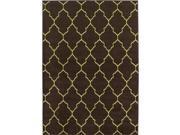 Mayberry Rugs Lifestyles Deco Plaza Chocolate 7 Foot 8 Inch x 9 Foot 10 Inch