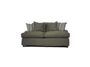 Sunset Trading Seacoast Loveseat With Slipcover in Forest Green