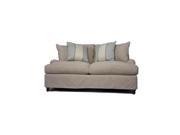 Sunset Trading Seacoast Loveseat With Slipcover in Linen