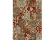 Mayberry Rugs Timeless Flowers Squared Multi 7 Foot 10 Inch x 9 Foot 10 Inch