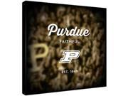 Replay Photos Gallery Wrapped Canvas of Purdue Logo Art