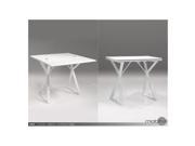 Mobital Crux Folding Dining Sofa Table In High Gloss White