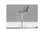Mobital Neo Hydraulic Bar Stool In Leatherette White