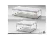 Mobital Kubo Square Coffee Table In High Gloss White