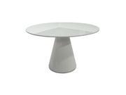 Moes Home Otago Round Dining Table in White
