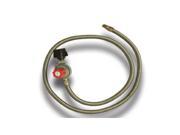 King Kooker Stainless Hose and Regulator with Male Pipe Thread and Orifice