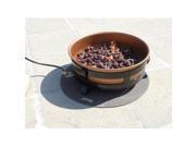 King Kooker Portable Propane Outdoor Fire Pit with Copper Plated Bowl