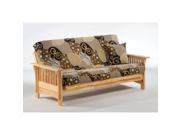 Night and Day Autumn Futon Frame Full Dark Chocolate Drawers Included