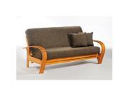 Night and Day Montreal Futon Frame Queen Rosewood Drawers Included