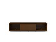 Manhattan Comfort Lincoln 17451 TV Stand With Silicon Casters In Nut Brown