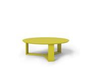 Manhattan Comfort Madison 35.78 Round Accent Coffee Table In Lime Gloss