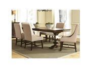 Liberty Furniture Armand 7 Piece Trestle Dining Room Set in Antique Brownstone