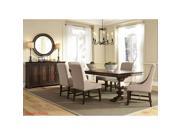 Liberty Furniture Armand 8 Piece Trestle Dining Room Set in Antique Brownstone