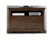 Liberty Furniture Chateau Valley Media File Cabinet in Brown Cherry