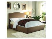 Homelegance Kase Upholstered Platform Bed in Brown Full