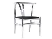 Fine Mod Imports Wishsteel Dining Chair In Black