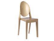 Fine Mod Imports Clear Side Chair In Gold