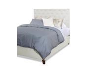 Progressive Furniture Tyler Upholstered Tufted Platform Bed in Ivory Queen
