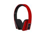 iDeaUSA s AtomicX HP001BT R Bluetooth Headphone w Mic Red