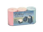 Zip Notes Note Refill Roll 150 Feet Tan Pink Blue 3 Pack 0099