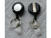 Retractable BLACK Reel With Belt Clip For Key IDs Badges Sold Individually