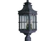 Maxim Nantucket 3 Light Outdoor Post Lantern Country Forge 30080CDCF