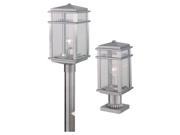 Feiss Mission Lodge 1 Light Post in Brushed Aluminum OL3407BRAL