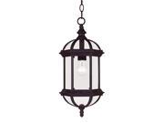 Savoy House Kensington Hanging Lantern in Textured Black 5 0631 BK