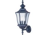 Maxim Madrona Cast 3 Light Outdoor Wall Lantern Black 1014BK