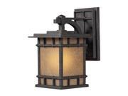 Elk Lighting Newlton 1 Light Outdoor Sconce in Weathered Charcoal 45010 1