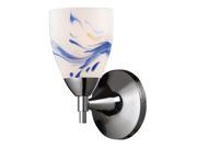 Celina 1 Light Sconce In Polished Chrome And Mountain Glass