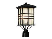 Black Asian Two Light Up Lighting Outdoor Post Light from the Outdoor Collection