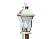 Brushed Nickel Single Light Up Lighting Outdoor Post Light from the Outdoor Collection