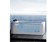 Ariel Bath Stylish and Modern See Through Whirlpool Bathtub 98.8 Gallon