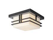 Kichler 49206 Modern Two Light Outdoor Flush Mount Ceiling Fixture from the Trem