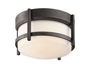 Kichler 49125AVI Kichler 49125 Single Light Outdoor Ceiling Fixture from the Camden Collection Anvil Iron