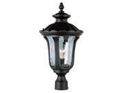 Trans Globe Lighting 5913 BK Black Single Light Outdoor Post Light from the New American Collection